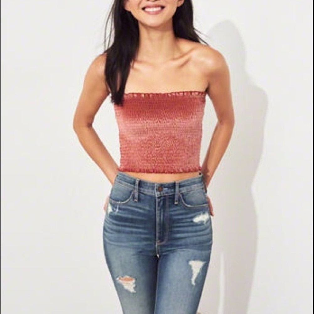 TWO hollister tube tops